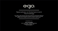 Desktop Screenshot of egotechnologies.com