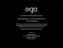 Tablet Screenshot of egotechnologies.com